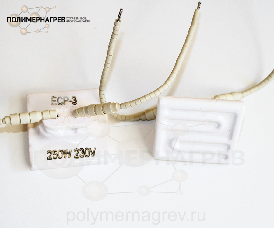 ECP-3 нагреватель инфракрасный электрический 60 х 60 мм 50 - 250 Вт фото Полимернагрев