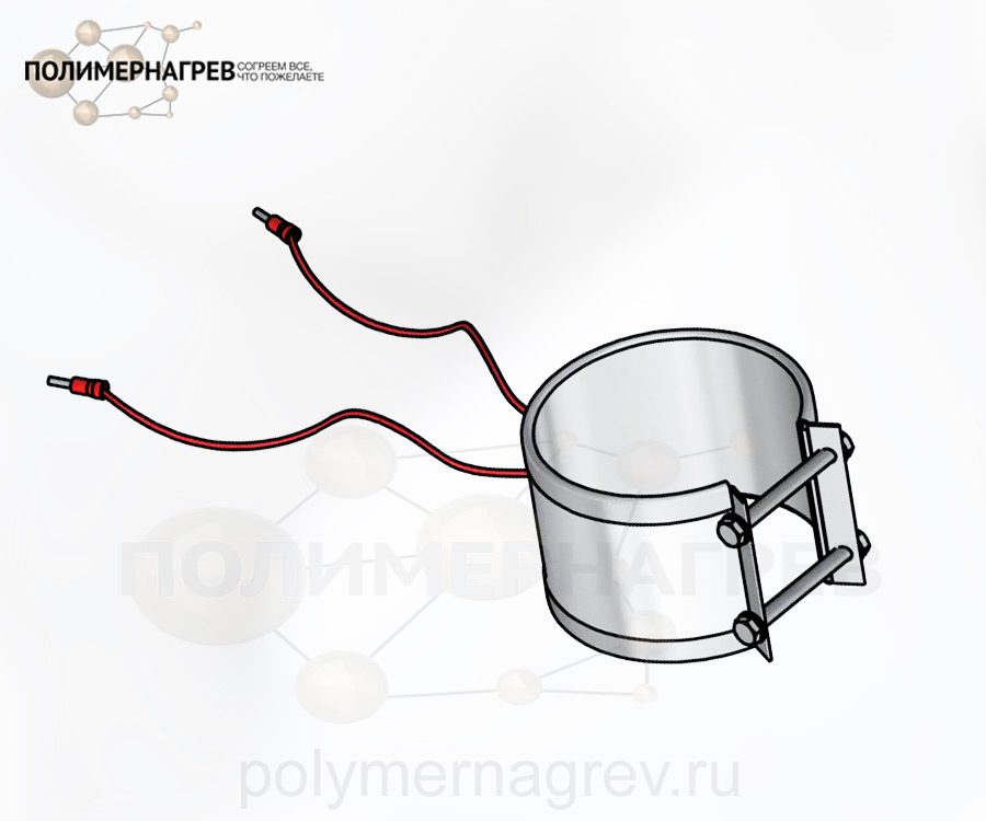 Кольцевой нагреватель миканитовый Ø 70-80 мм, ширина 60 мм, 450 Вт ЭНКм 80*60;0.45*230;1 фото Полимернагрев