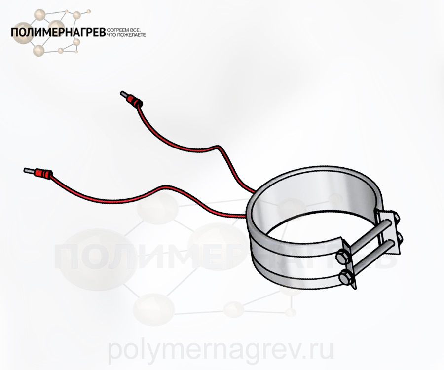 Кольцевой нагреватель миканитовый Ø 70-80 мм, ширина 35 мм, 300 Вт ЭНКм 80*35;0.3*230;1 фото Полимернагрев