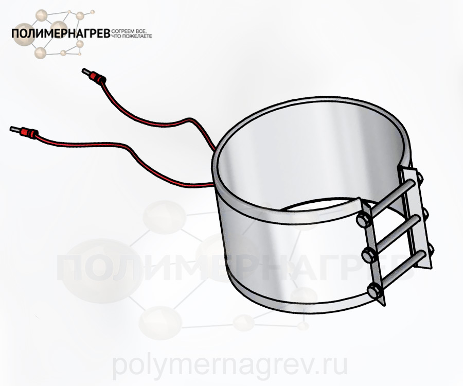Кольцевой нагреватель миканитовый Ø 110-120 мм, ширина 80 мм, 800 Вт ЭНКм 120*80;0.8*230;1 фото Полимернагрев