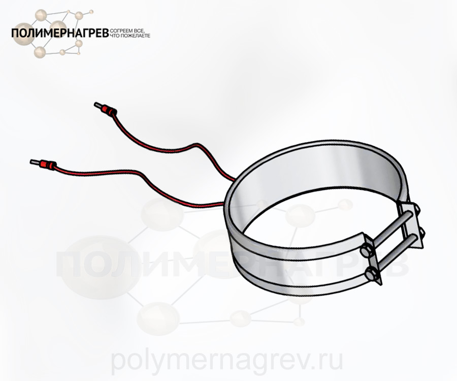 Кольцевой нагреватель миканитовый Ø 110-120 мм, ширина 40 мм, 450 Вт ЭНКм 120*40;0.45*230;1 фото Полимернагрев