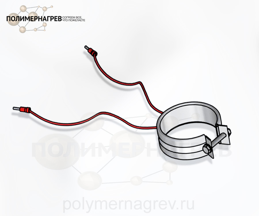 Кольцевой нагреватель миканитовый Ø 55-60 мм, ширина 25 мм, 150 Вт ЭНКм 60*25;0.15*230;1 фото Полимернагрев